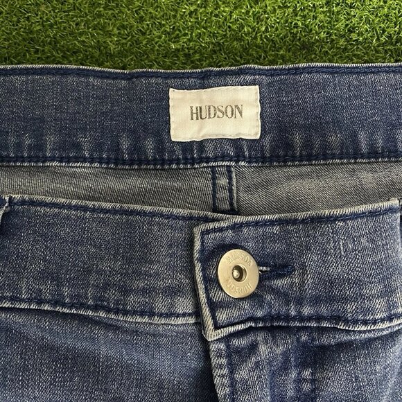 Hudson Blake Slim Straight Mens Medium Wash Denim Jeans Pants Size 38 - Picture 5 of 7
